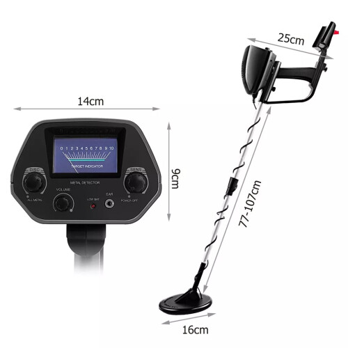 Casart Metal Detector All Metals & Discrimination Mode Waterproof 12cm Deep 1