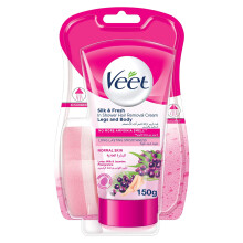 Veet In-Shower Hair Removal Cream for Normal Skin Quick and Effective Hair Removal with Moisturizing Formula Soft Skin 150g