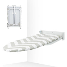 Folding Ironing Boards with Wall Mount, Compact Ironing Board Foldable Space Saving, Table Top Small Iron Board, Iron Holder with Wall Mounted