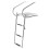Casart 3-step Telescoping Boat Ladder Fold Dock Ladder Swimming Pool Ladder 1