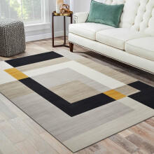 (120x170 cm- Area Rug/Carpet, MILO) Non-Slip Area Rugs Printed Geometric Carpets Hallway Runner