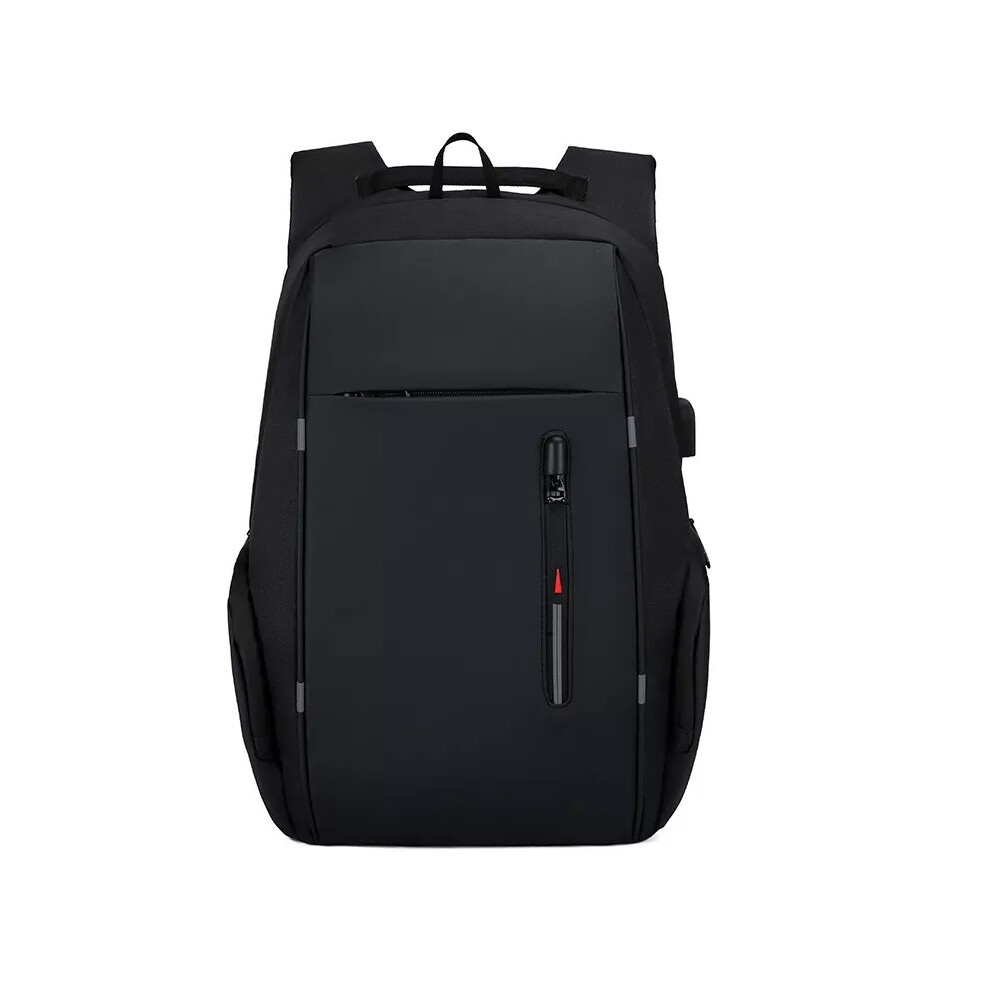 (Black) Men Women Boy Laptop Backpack Waterproof USB Rucksack Travel School Shoulder Bag-image-OPC-PF5DDFT-NEW