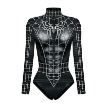 (003, Adult XL) Spiderman Bodysuit for Women and Men, Captain Superhero Jumpsuit