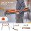Casart 2 Pack Folding Saw Horses Compact Tools Heavy-duty Work Table w/ Legs 6
