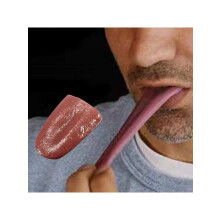 (Red) Horror Funny Tricks Whole Person False Simulation Rubber Tongue Prank Maker