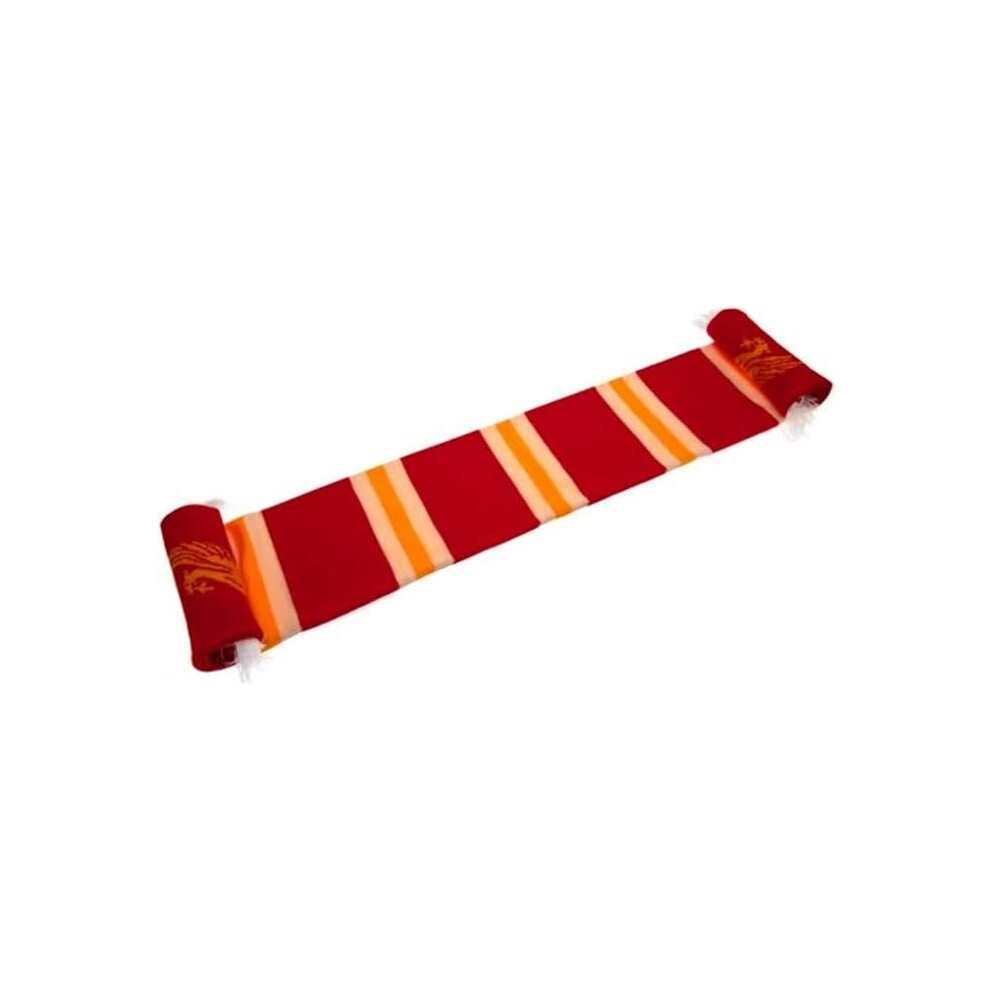 Official Liverpool Fc Stripe Red & Gold Supporters Collectors Scarf