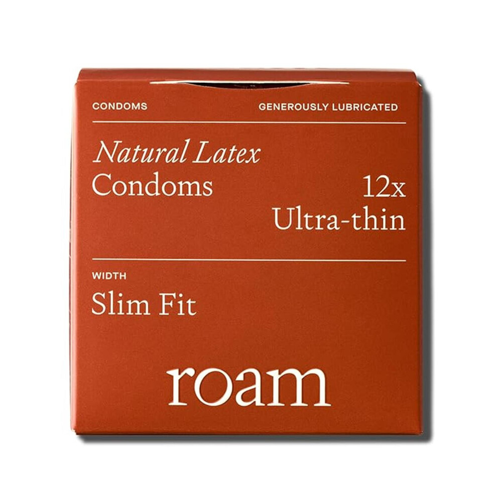 Roam (Buy 12) Ultra Thin Condoms For Safer Sex Slim Fit