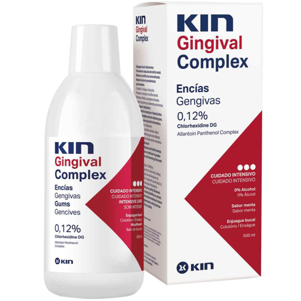 KIN Gingival Complex Mouthwash, Anti-plaque Formula, Maintain Healthy Gums, Prevents Tartar Build-Up, 250ml