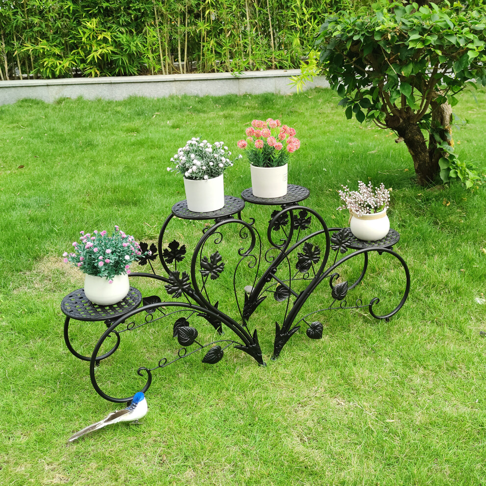 Classic Art Metal Plant Stand Flower Pots Holder Rack Plant Garden