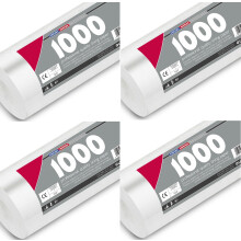 4x 1000 Grade Professional Lining Paper Rolls 10M x 53cm 5.3sqm Cover