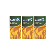 Classic Extra Lube Condoms, Durable, Reliable And Long-Lasting, Smooth, Parallel-Sided Pack Of 3 Boxes