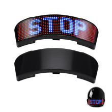 Pantalla LED inteligente para casco de motocicleta, bicicleta y ciclismo con luces intermitentes, velocímetro y patrones programables.