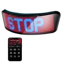 Luz para Capacete de Bicicleta Luz Led Personalizável Por Aplicação para Segurança de Moto Velocidade Travão e Ecrã de Exibição de Sinal de