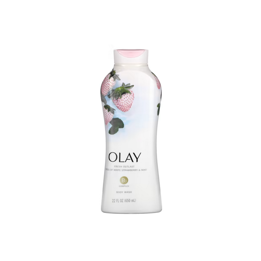 Olay, Fresh Outlast Body Wash, Cooling White Strawberry & Mint