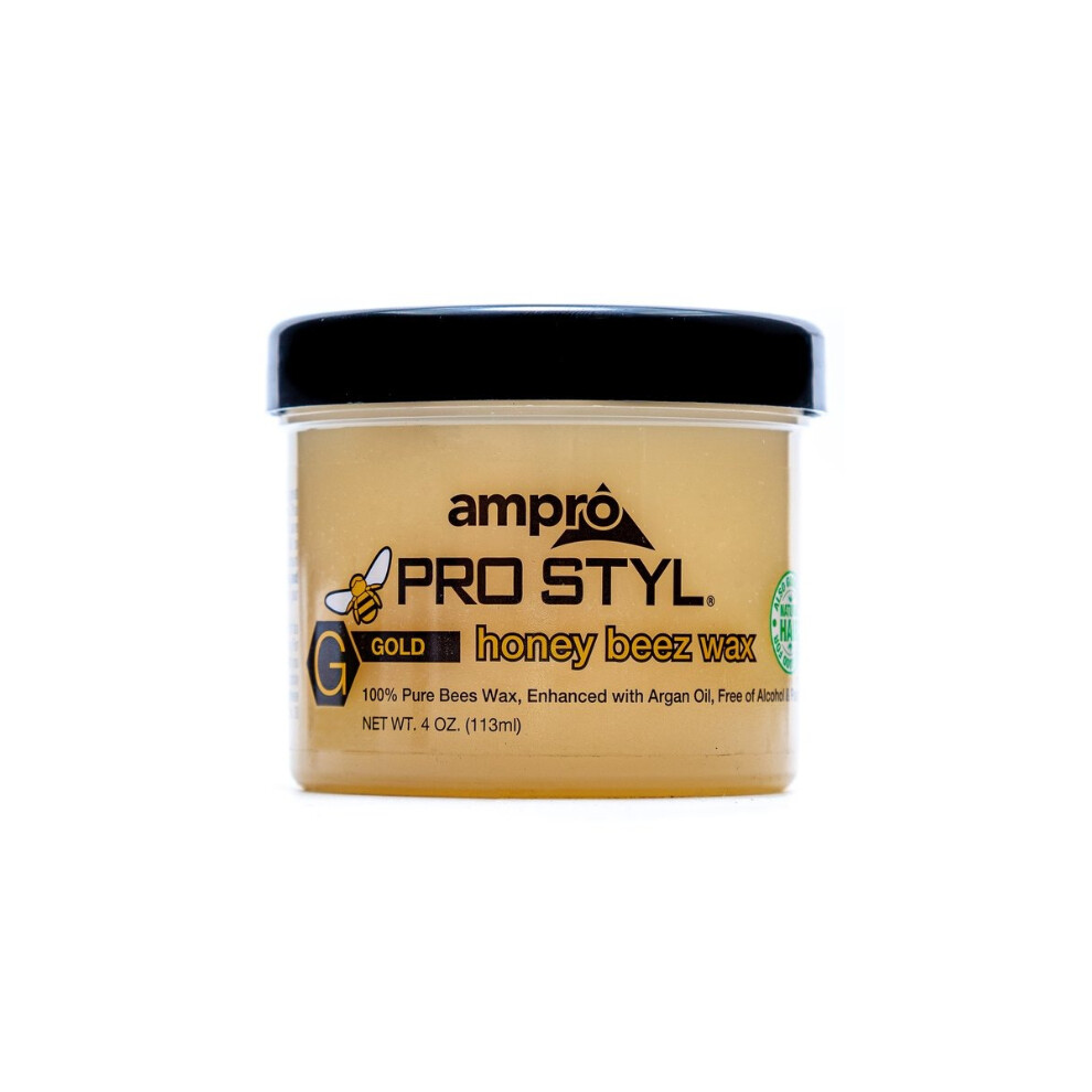 Gold Ampro Pro Styl Honey Beez Help Nourish And Soften Hair While Maintaining Optimal Hold 4Oz