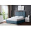 DS Living (Small Single, Blue) Evangeline Panel Upholstered Bed with Ottoman 5