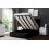DS Living (Small Single, Black) Evangeline Panel Upholstered Bed with Ottoman 5