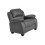 Valerie Grey Leather 3+1 Seater Sofa Set 2