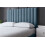 DS Living (King, Blue) Evangeline Panel Upholstered Bed with Ottoman 1