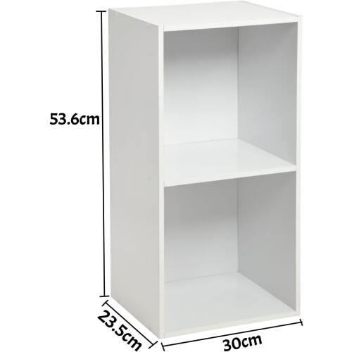 Spot On Dealz 2 Cube Storage Unit Small Bookcase Wooden Storage Cabinets Book 1