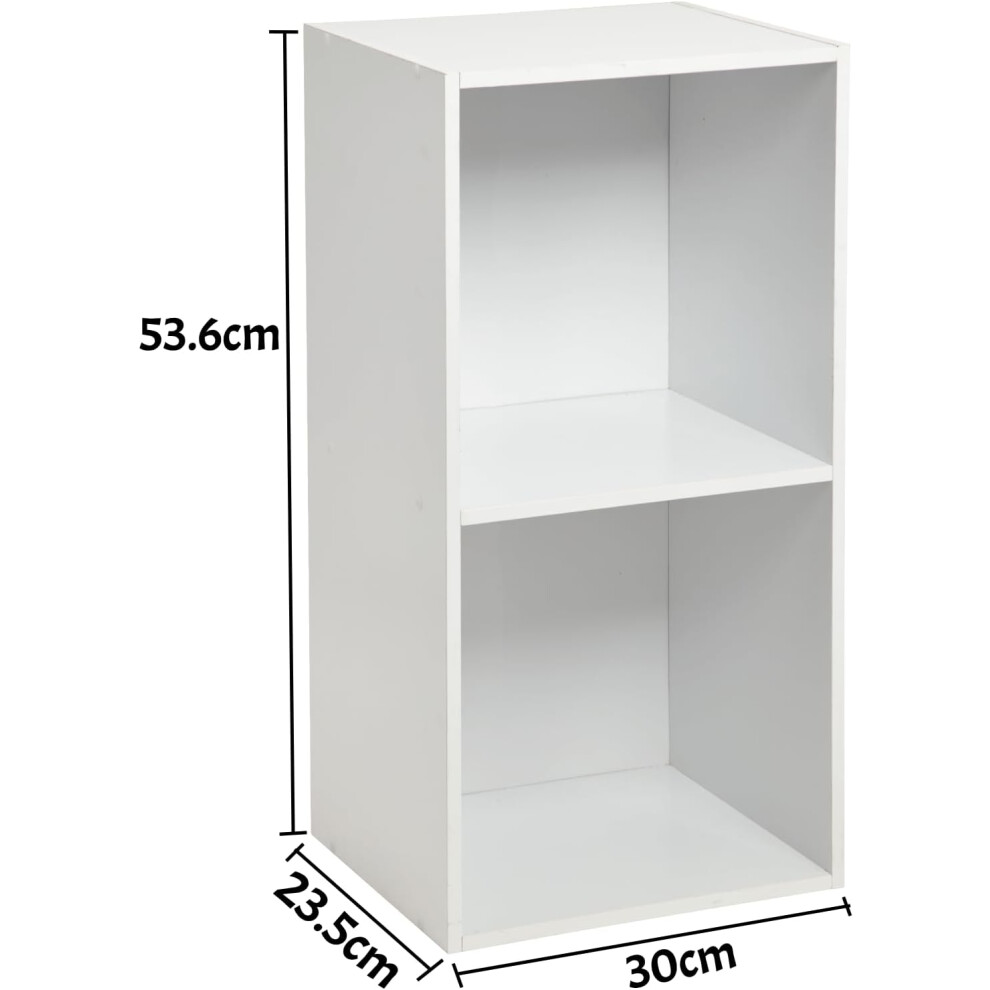 2 Cube Storage Unit Small Bookcase Wooden Storage Cabinets Book