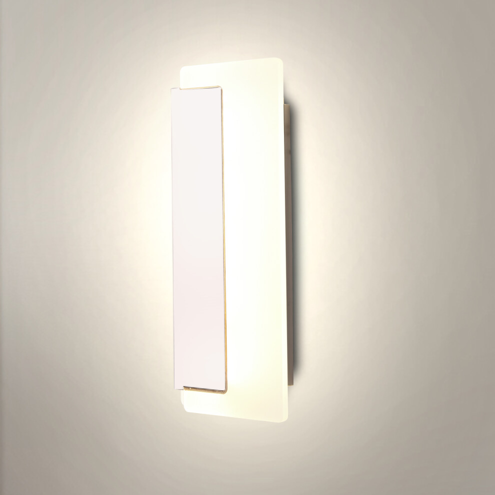 LáMpara De Pared Led Moderna 4500K Para Interiores, LáMpara De Pared AcríLica Para Pasillo, Sala De Estar, Dormitorio, Cocina, Blanco-image