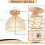 (2PCS) 20CM Retro Ceiling Lamp Light Hemp Rope Braided Ceiling Light Modern Indoor Ceiling Light White 5