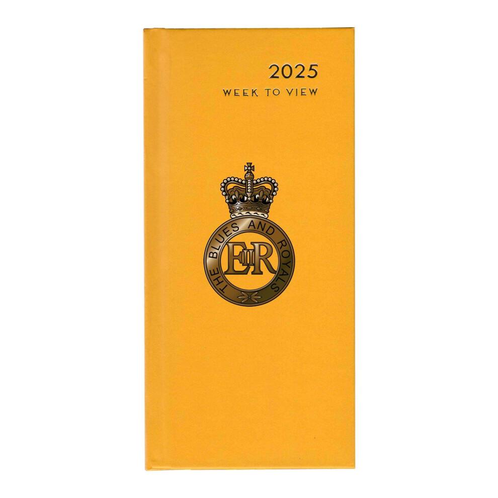 The Blues and Royals pocket diary Queen's crown, gold, 2025