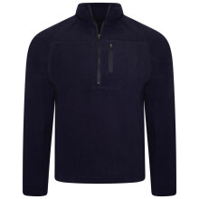 (Navy, 13 - 14 Years) Kids Jumper Fleece Jacket Half Zip Winter Sweater