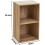Spot On Dealz 2 Cube Storage Unit Small Bookcase Wooden Storage Cabinets Book Shelf Shelves 1
