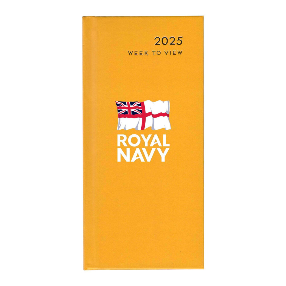 Royal Navy pocket diary, gold, 2025