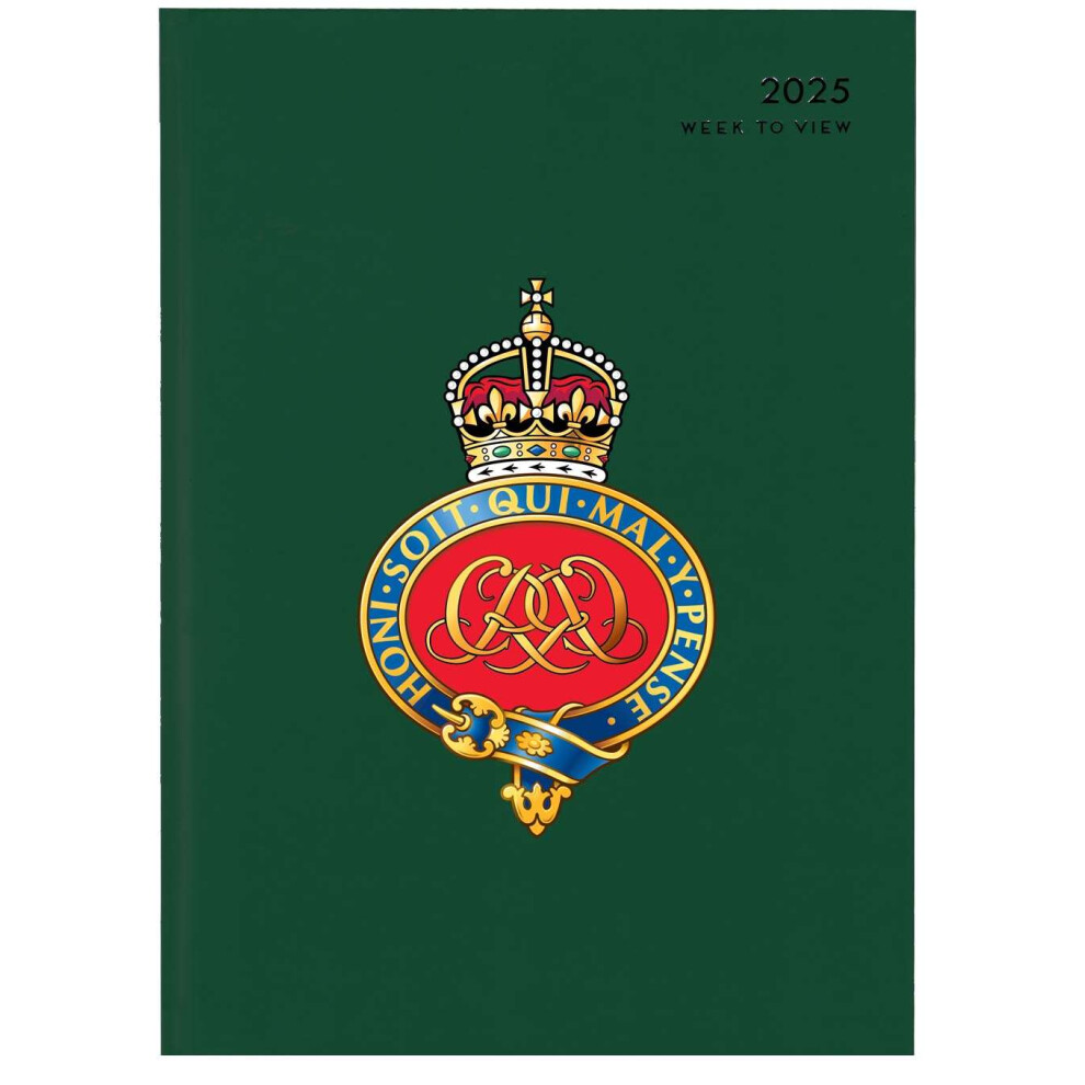 Grenadier Guards king's crown A4 diary green, 2025