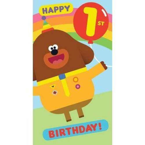 Hey Duggee Hey Duggee Age 1 Birthday Card 1