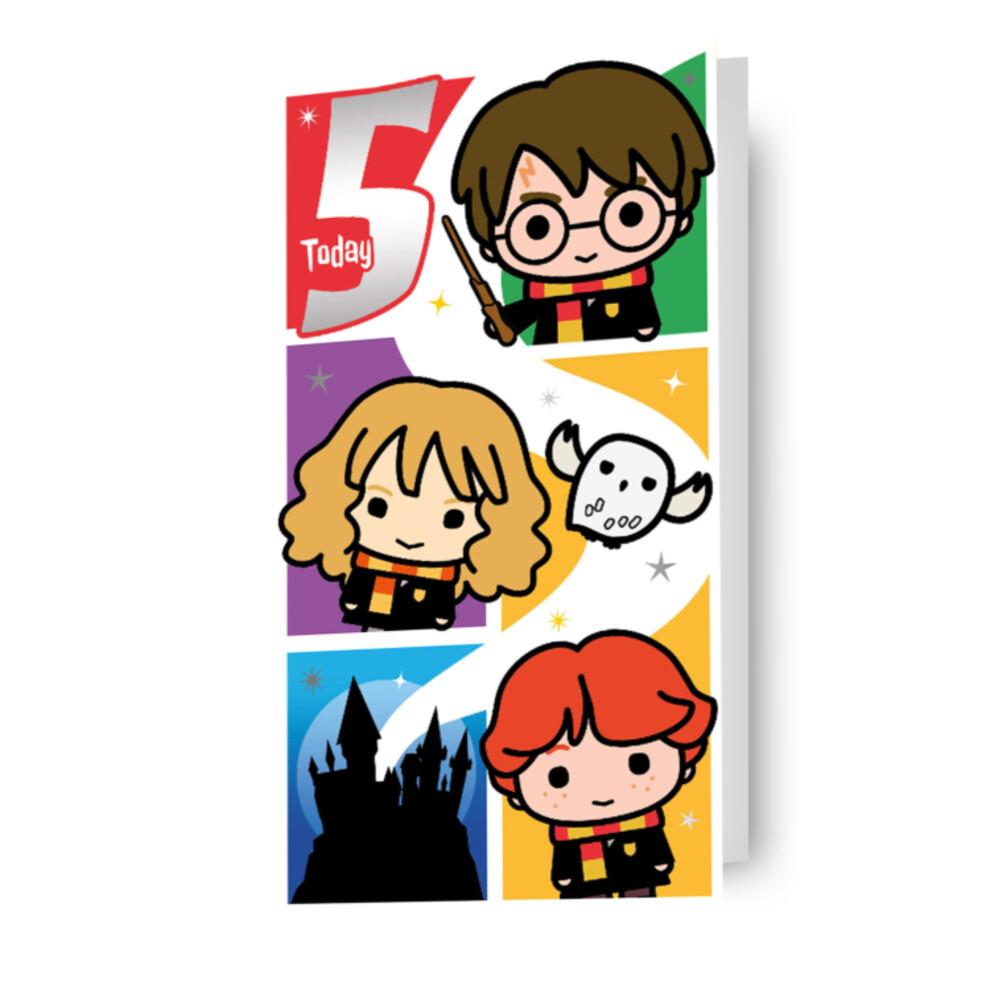 Harry Potter Age 5 Birthday Card