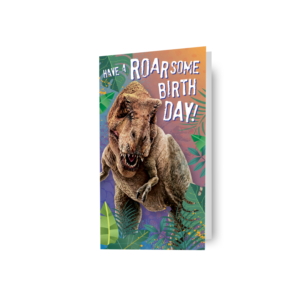 Jurassic World Dinosaur Birthday Card