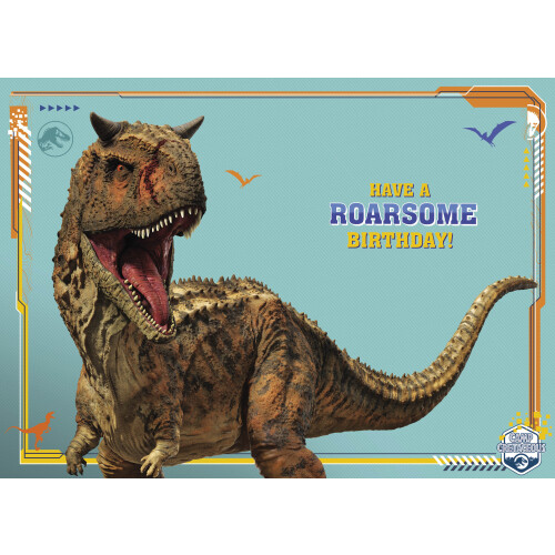Jurassic World Jurassic World Age 7 Birthday Card 2