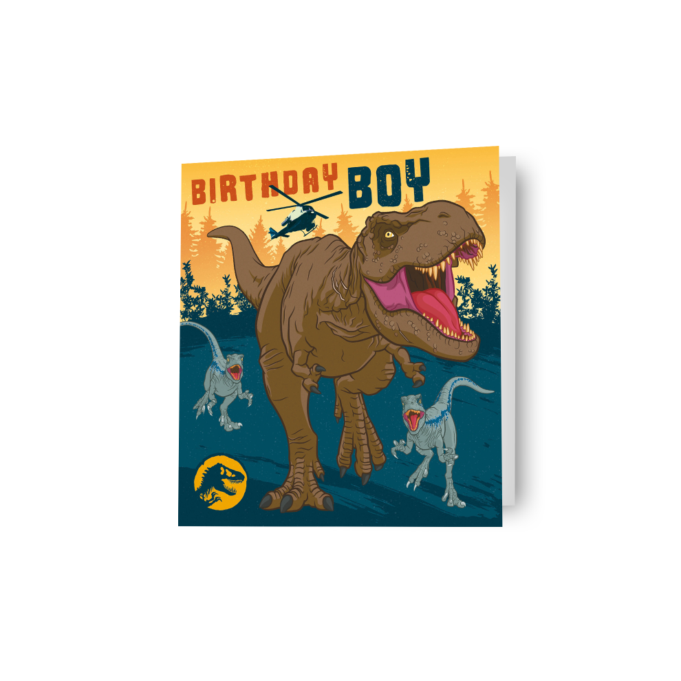 Jurassic World 'Birthday Boy' Dinosaur Card