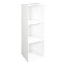 G-0570 3-Cube Wooden Storage Unit Small Bookcase with Open Display Shelves, Space-Saving Cube Shelf for Living Room & Bedroom