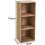Spot On Dealz 3 Cube Storage Unit Small Bookcase Wooden Storage Cabinets 2