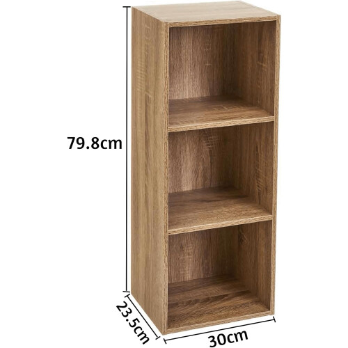Spot On Dealz 3 Cube Storage Unit Small Bookcase Wooden Storage Cabinets 1