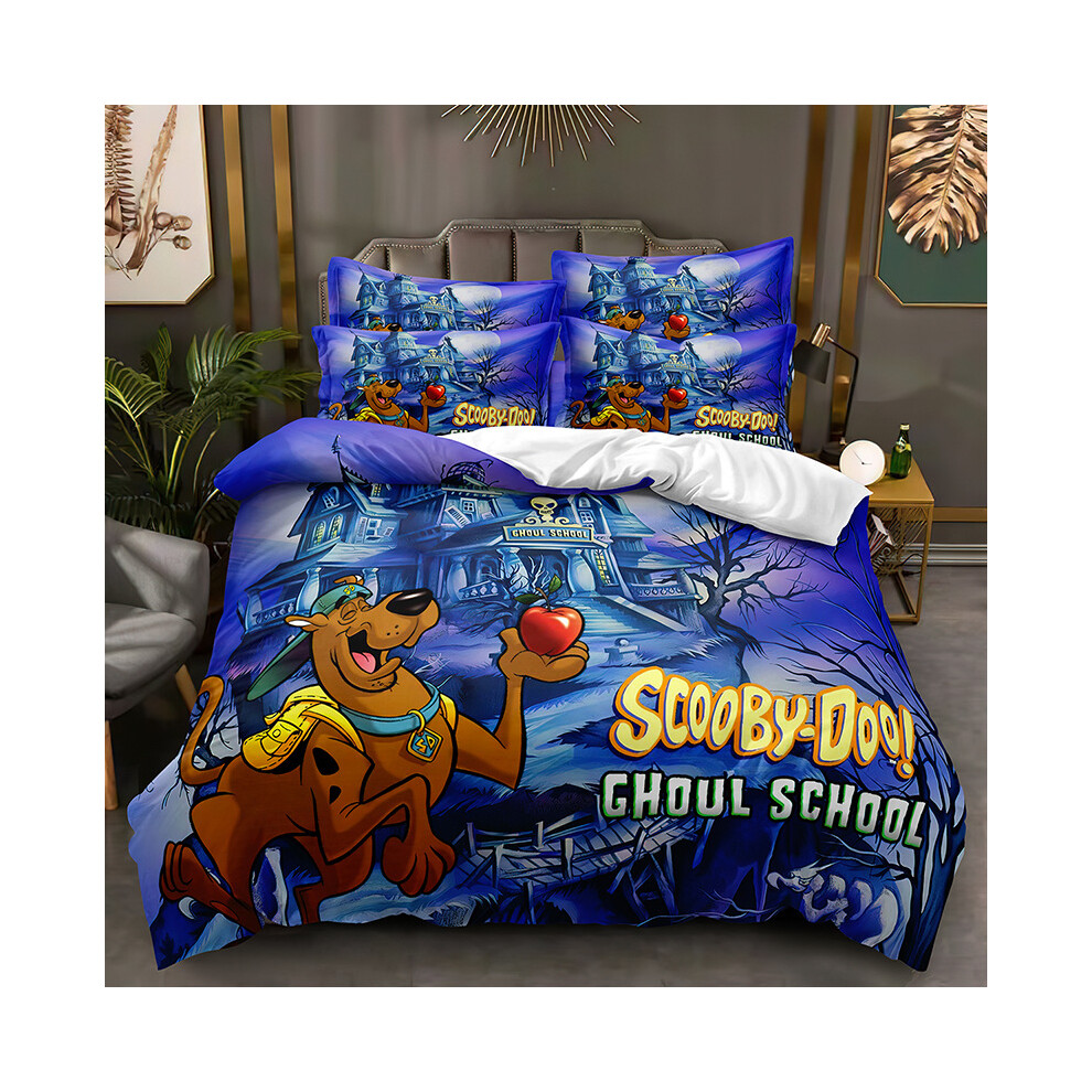 Xcsgsra (Style 03, Single(135X200cm/2Pcs)) Scooby Dog Kids Bedding Single Double Duvet Cover Not,Specified