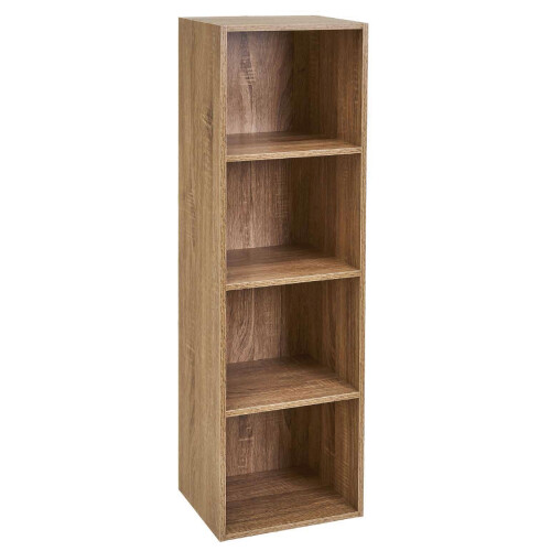 Spot On Dealz 4 Cube Storage Unit Small Bookcase Wooden Storage Cabinets Book Shelf 1