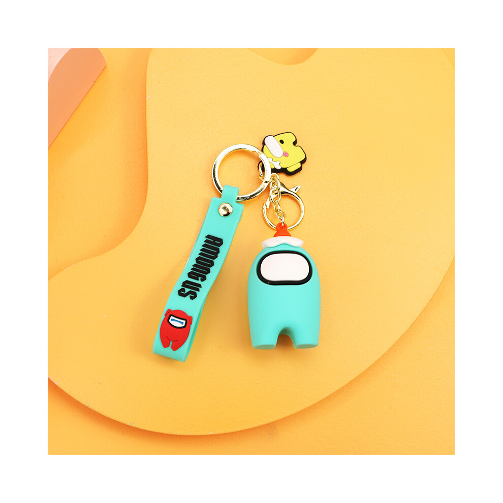 (StyleF) Among Us Keychain Fun Silicone Cartoon Gift For Graduation And Housewarming