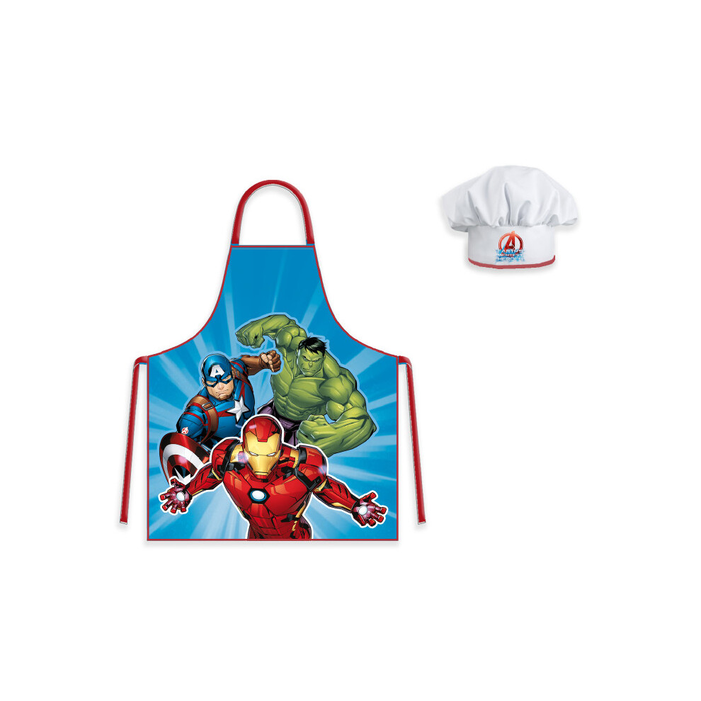 Marvel Comics Avengers Apron and Chef's Hat Set Age 3-8 years I