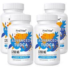 TUDCA (Tauroursodeoxycholic Acid) Liver Support Supplement 4 Pack - 1200mg Per Serving, for Detox and Cleanse and Digestive Health, 240 Capsules