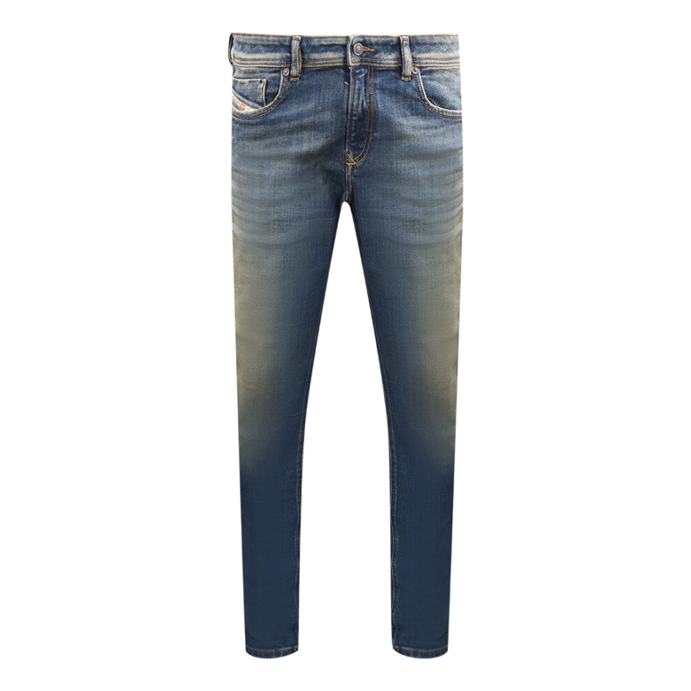 Men's Diesel Sleenker 09D94 Blue Jeans - Size: W30,