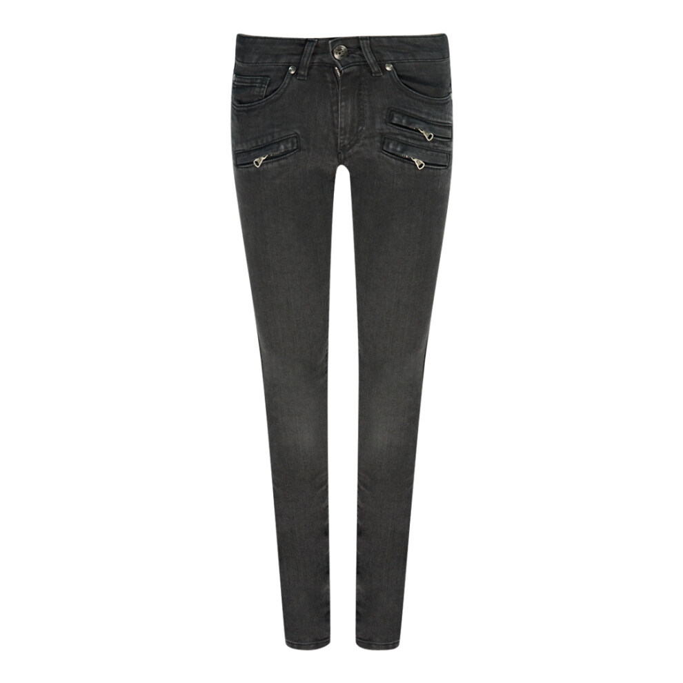 (W25 L32) Balmain FP5359J935B Black Jeans