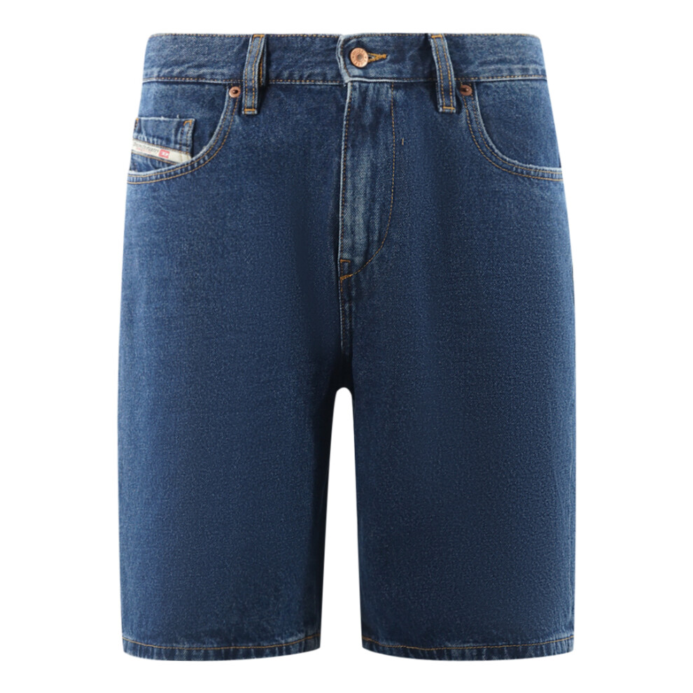 (W31) Diesel D-Strukt-Short Blue Shorts