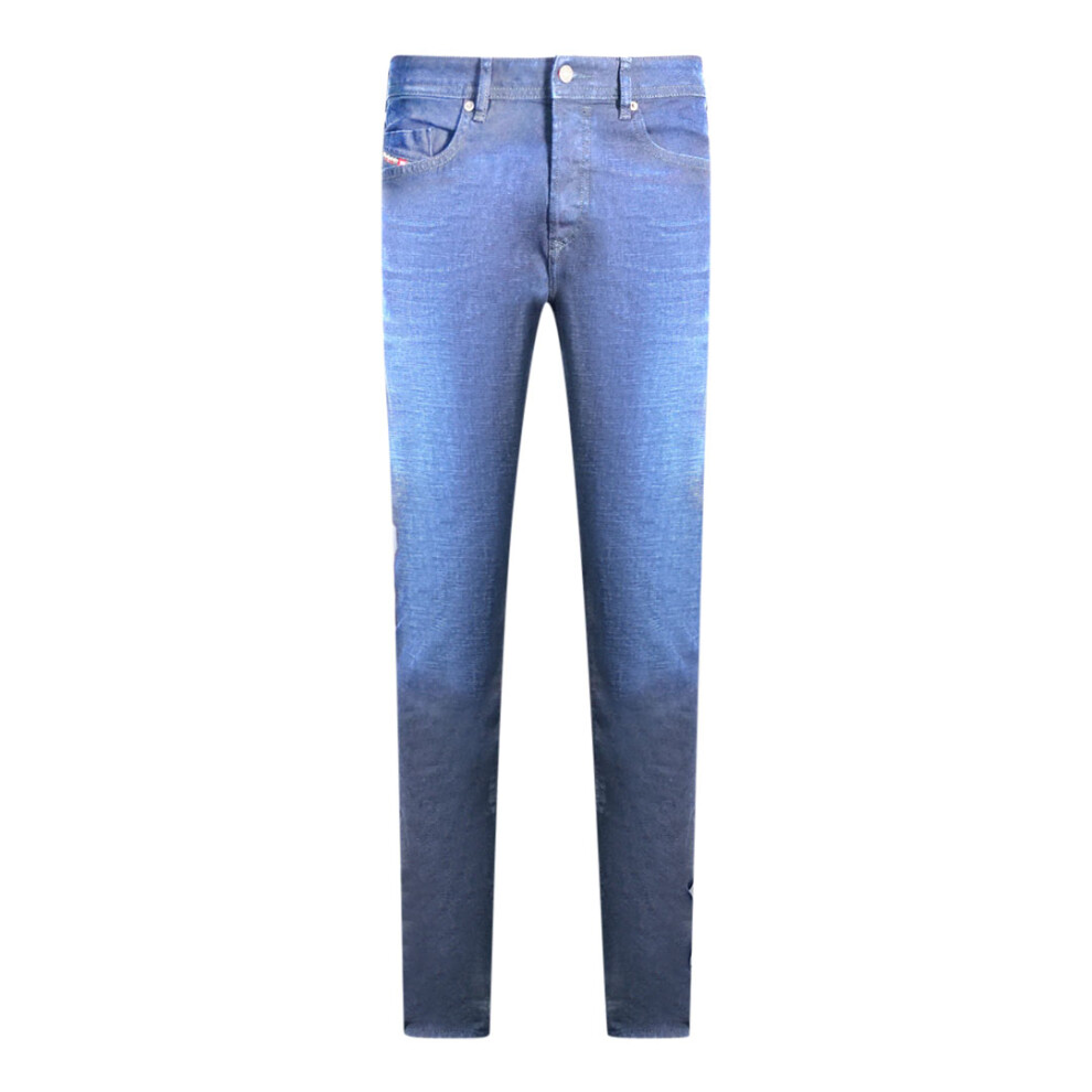(W31 L32) Diesel Buster R098I Faded Dark Blue Jeans