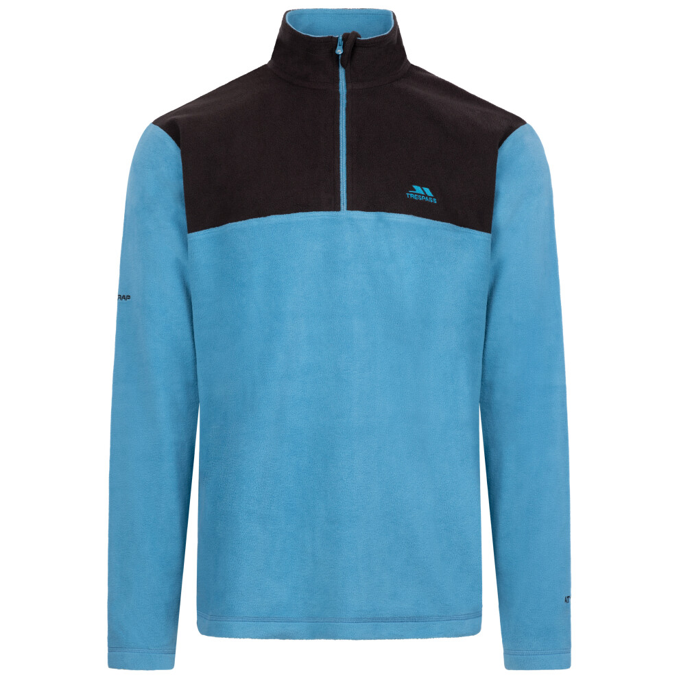 (XL, Bondi Blue) Trespass Mens Fleece Jacket with 1/2 Zip Curtiston